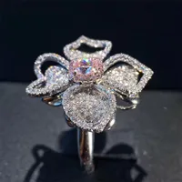 Fashion Copper Flower Diamond Gem Women'S main image 4