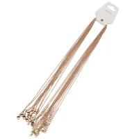 10 PCS/Package 500*1.5mm 304 Stainless Steel 18K Gold Plated Rose Gold Plated Solid Color Polished Chain sku image 7