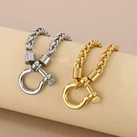 Acier Inoxydable 304 Style Moderne Style Simple Style Classique Géométrique Bracelets Collier main image 7