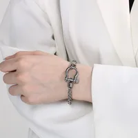 304 Stainless Steel Modern Style Simple Style Classic Style Geometric Bracelets Necklace main image 3