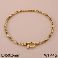 304 Stainless Steel Modern Style Simple Style Classic Style Geometric Bracelets Necklace sku image 7
