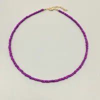 Wholesale Jewelry Ethnic Style Bohemian Geometric Glass Seed Bead Necklace sku image 14