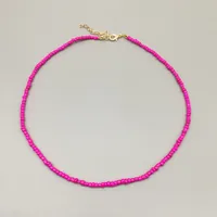 Wholesale Jewelry Ethnic Style Bohemian Geometric Glass Seed Bead Necklace sku image 6