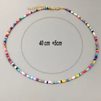 Bijoux En Gros Style Ethnique Bohémien Géométrique Verre Perle De Rocaille Collier main image 5