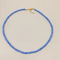 Wholesale Jewelry Ethnic Style Bohemian Geometric Glass Seed Bead Necklace sku image 9