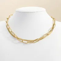 Wholesale Jewelry Solid Color Basic Modern Style Classic Style 304 Stainless Steel 18K Gold Plated Double Layer Necklaces Plating main image 2