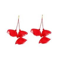 1 Pair Irregular Flower Ethnic Style Classic Style Artificial Crystal Drop Earrings sku image 8