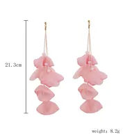 1 Pair Irregular Flower Ethnic Style Classic Style Artificial Crystal Drop Earrings sku image 16