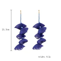 1 Pair Irregular Flower Ethnic Style Classic Style Artificial Crystal Drop Earrings sku image 12