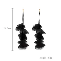 1 Pair Irregular Flower Ethnic Style Classic Style Artificial Crystal Drop Earrings sku image 14