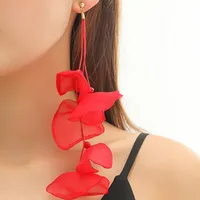 1 Pair Irregular Flower Ethnic Style Classic Style Artificial Crystal Drop Earrings main image 1