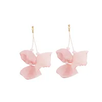 1 Pair Irregular Flower Ethnic Style Classic Style Artificial Crystal Drop Earrings sku image 9