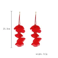 1 Pair Irregular Flower Ethnic Style Classic Style Artificial Crystal Drop Earrings sku image 13