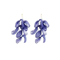 1 Pair Irregular Flower Ethnic Style Classic Style Artificial Crystal Drop Earrings sku image 4