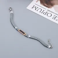Géométrique Style Simple Acier Inoxydable 304 Bracelets De Gros main image 7