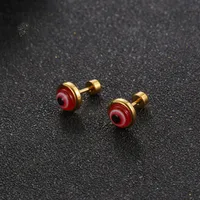 1 Piece Eye Simple Style 304 Stainless Steel Ear Studs sku image 3