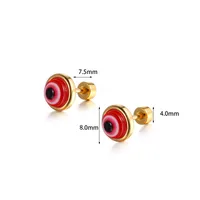 1 Piece Eye Simple Style 304 Stainless Steel Ear Studs main image 6