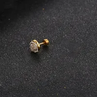 1 Piece Flower Simple Style 304 Stainless Steel Ear Studs main image 4