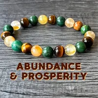 Natural Stone Bracelet Men's And Women's Same Style Unisex Style Hip Hop Ear Accessories Tigereye Citrine Malachite Bracelet main image 1