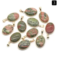 1 Piece Natural Stone Gem Pendant sku image 3