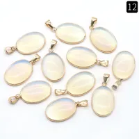 1 Piece Natural Stone Gem Pendant sku image 12