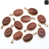 1 Piece Natural Stone Gem Pendant sku image 15