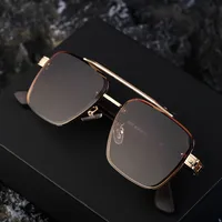 Retro Streetwear Color Block Pc Square Full Frame Men's Sunglasses main image 5
