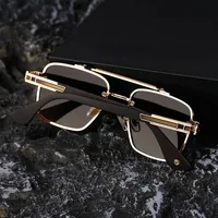 Retro Streetwear Color Block Pc Square Full Frame Men's Sunglasses main image 6