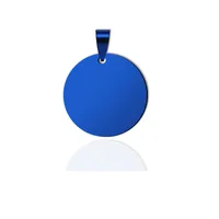 1 Piece 304 Stainless Steel Round Pendant sku image 10