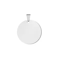 1 Piece 304 Stainless Steel Round Pendant sku image 4