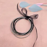 Básico Estilo Clásico Circulo Acero Carbono Metal Venta Al Por Mayor Brazalete main image 5