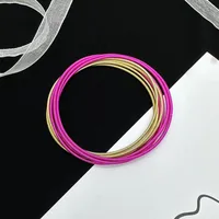 Basic Classic Style Circle Carbon Steel Metal Wholesale Bangle sku image 14