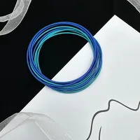 Basic Classic Style Circle Carbon Steel Metal Wholesale Bangle sku image 11