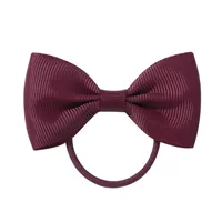European And American Hair Accessories Children's Solid Color Bow Cute Hair Tie sku image 28
