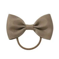 European And American Hair Accessories Children's Solid Color Bow Cute Hair Tie sku image 4
