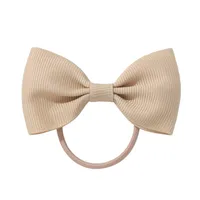 European And American Hair Accessories Children's Solid Color Bow Cute Hair Tie sku image 3