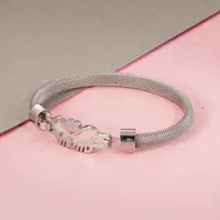 Lettre Style Simple Plaqué Or 18K Acier Inoxydable 304 Bracelet De Gros main image 7