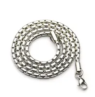 Cylindrical Shape Solid Color Classical Classic Style 304 Stainless Steel Necklace Wholesale sku image 2