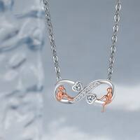 Noeud D'Arc Style Simple Style Classique Strass Le Cuivre Pendentif De Gros main image 2