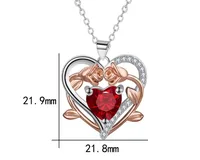 Heart Shape Simple Style Classic Style Copper Pendant Necklace Wholesale main image 4