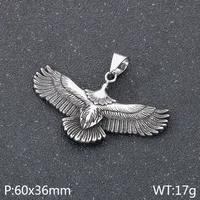 1 Piece 304 Stainless Steel Eagle Pendant sku image 2