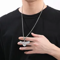 1 Piece 304 Stainless Steel Eagle Pendant main image 3