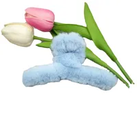 11cm Large Plush Clip Temperament Shark Clip Autumn And Winter Furry Clip Stall Jewelry To Push Small Gifts main image 2