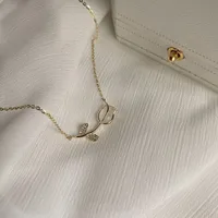 Necklace For Women New And New Style 2025 New Fashion Clavicle Chain Sweet Cool Style Lovely Sweater Chain Metal Texture High Sense For Women sku image 13