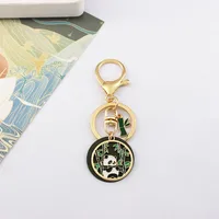 Cute Panda Flower Flower Keychain  Style Internet Celebrity Chengdu Flower Panda Couple Pendant Bag Creative Hanging Ornaments main image 4