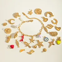 304 Stainless Steel Letter Fruit Pendant main image 7