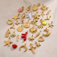 304 Stainless Steel Letter Fruit Pendant main image 3