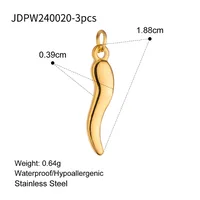 304 Stainless Steel Letter Fruit Pendant sku image 14