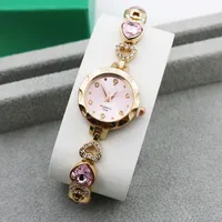 Casual Shiny Stainless Steel Jewelry Buckle Heart Shape Quartz sku image 5