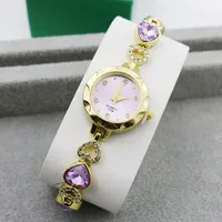Casual Shiny Stainless Steel Jewelry Buckle Heart Shape Quartz sku image 10